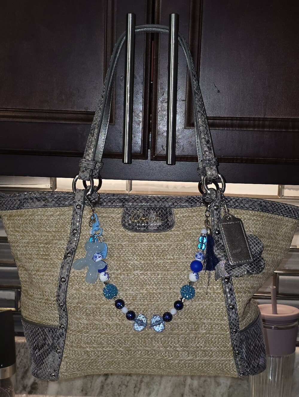 Coach Straw Tote - Picture 9 of 9